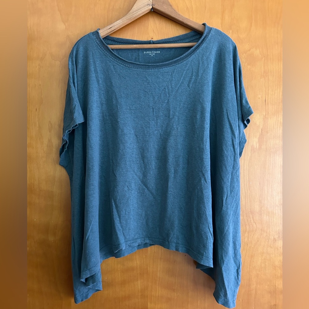 Eileen Fisher Navy Knit Top